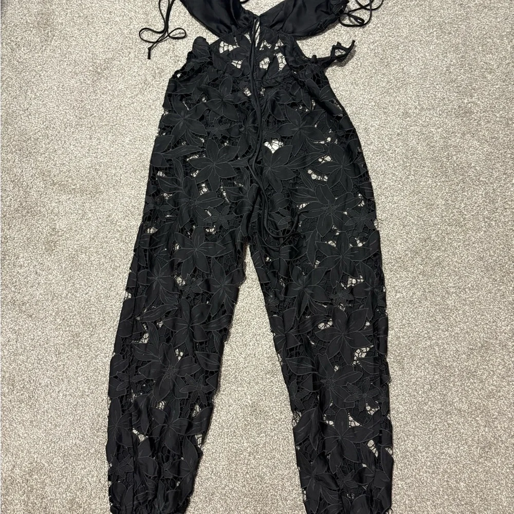Intimately Free‎ People Meet Me In Bali Romper Lace Jumpsuit Women's Size Medium - Picture 5 of 12
